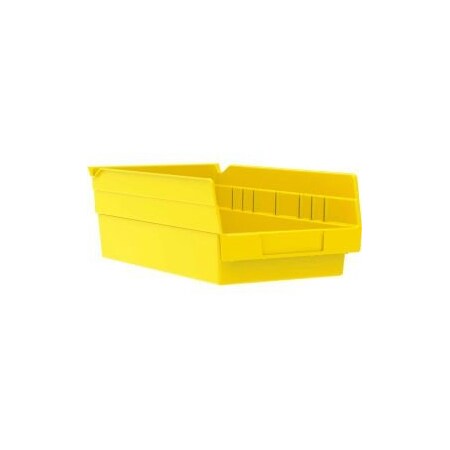 Akro-Mils Nesting Storage Shelf Bin, Yellow, 12 PK 30130YELLO